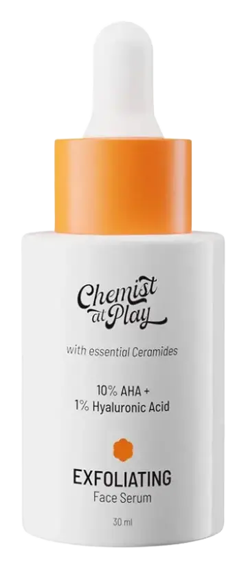 Chemist at Play Lactic Acid (AHA) with Hyaluronic Acid Exfoliating Face Serum