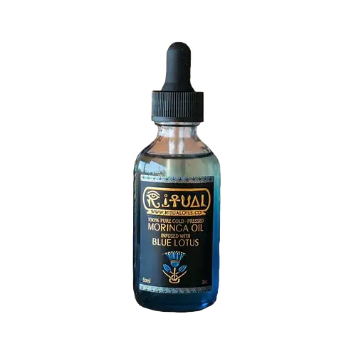 Ritual Oils 100% Pure Cold-Pressed Moringa Oil Infused With Blue Lotus