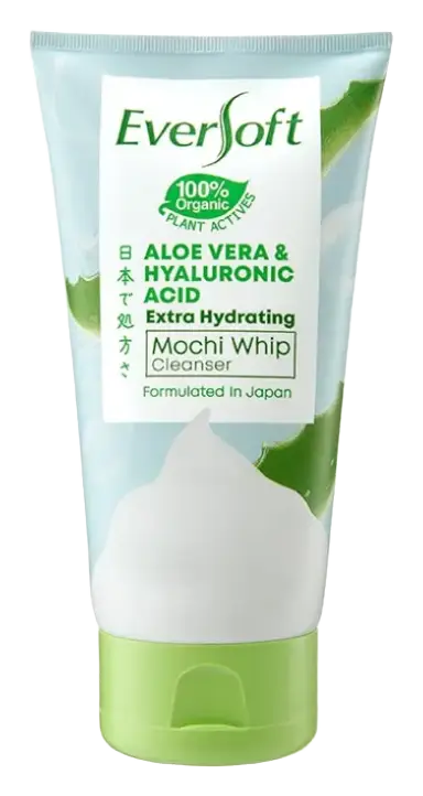 Eversoft Aloe Vera & Hyaluronic Acid Extra Hydrating Mochi Whip Cleanser