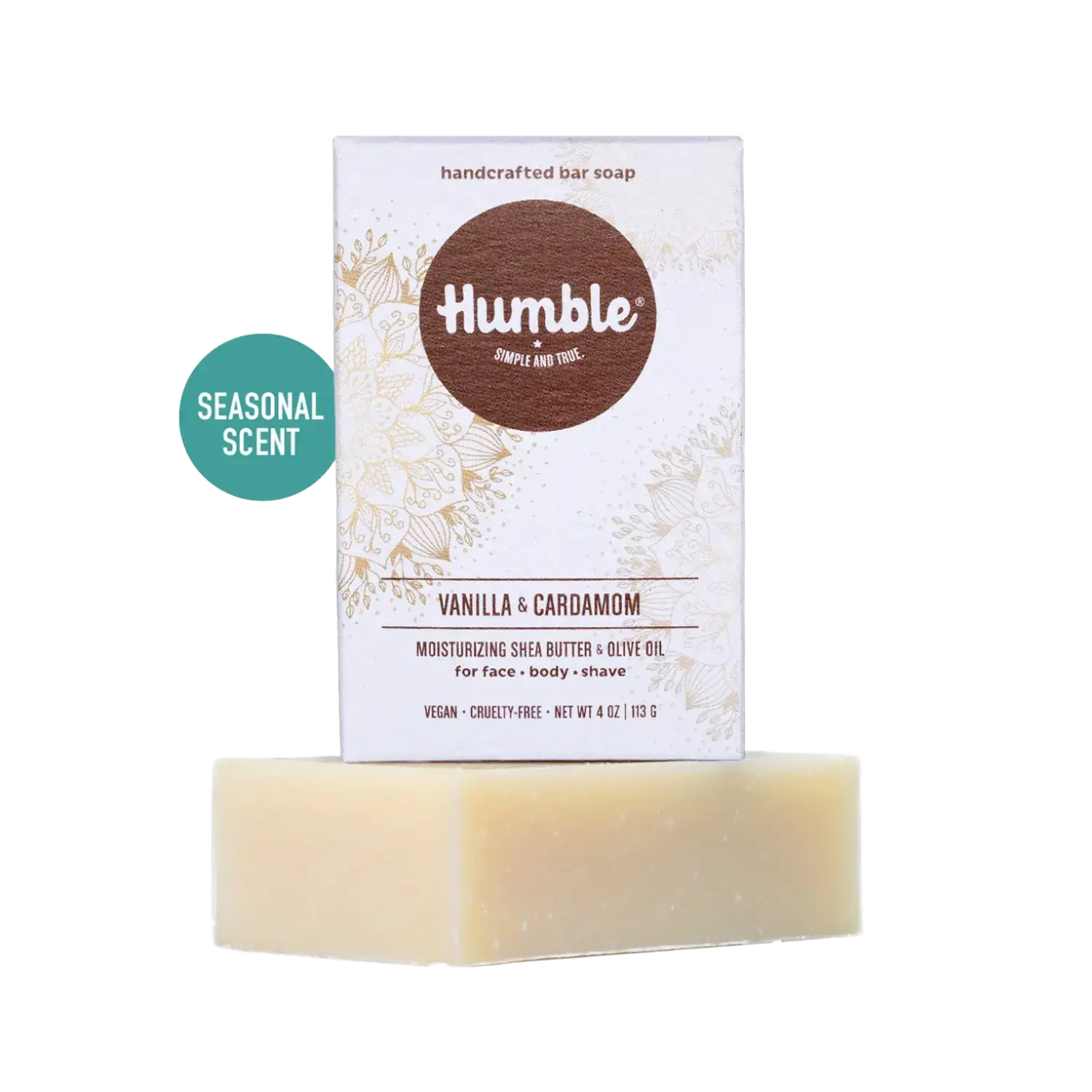 Humble Brands Handcrafted Bar Soap Vanilla & Cardamom