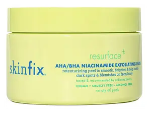 Skinfix Resurface+ AHA/BHA Niacinamide Exfoliating Pads