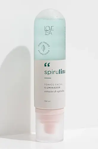 Loveisa Tónico facial iluminador con extractos de espirulina