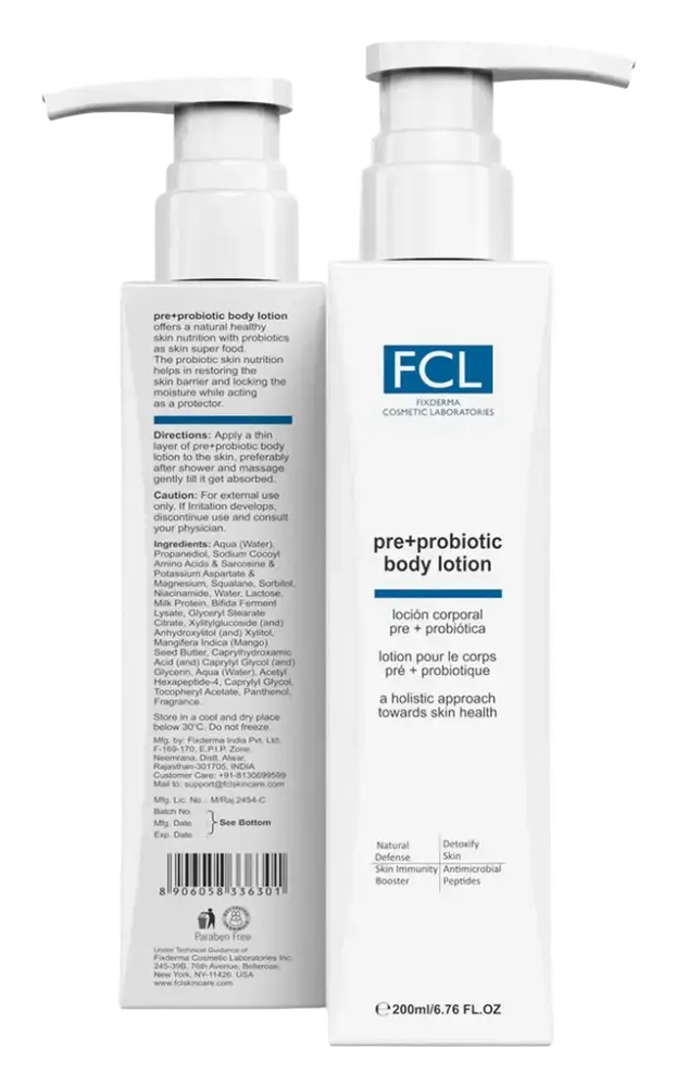Fixderma Skincare Pre+ Probiotic Body Lotion