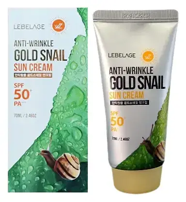Lebelage Sun Cream SPF 50+ Anti-Wrinkle Gold Snail