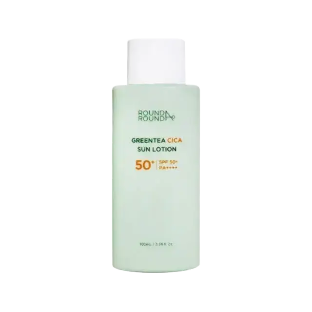 ROUND A'ROUND Greentea Cica Sun Lotion SPF 50+