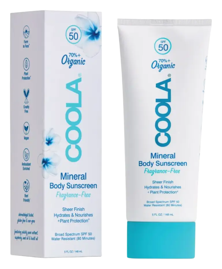 COOLA Mineral Body Organic Sunscreen Lotion SPF 50 Fragrance Free