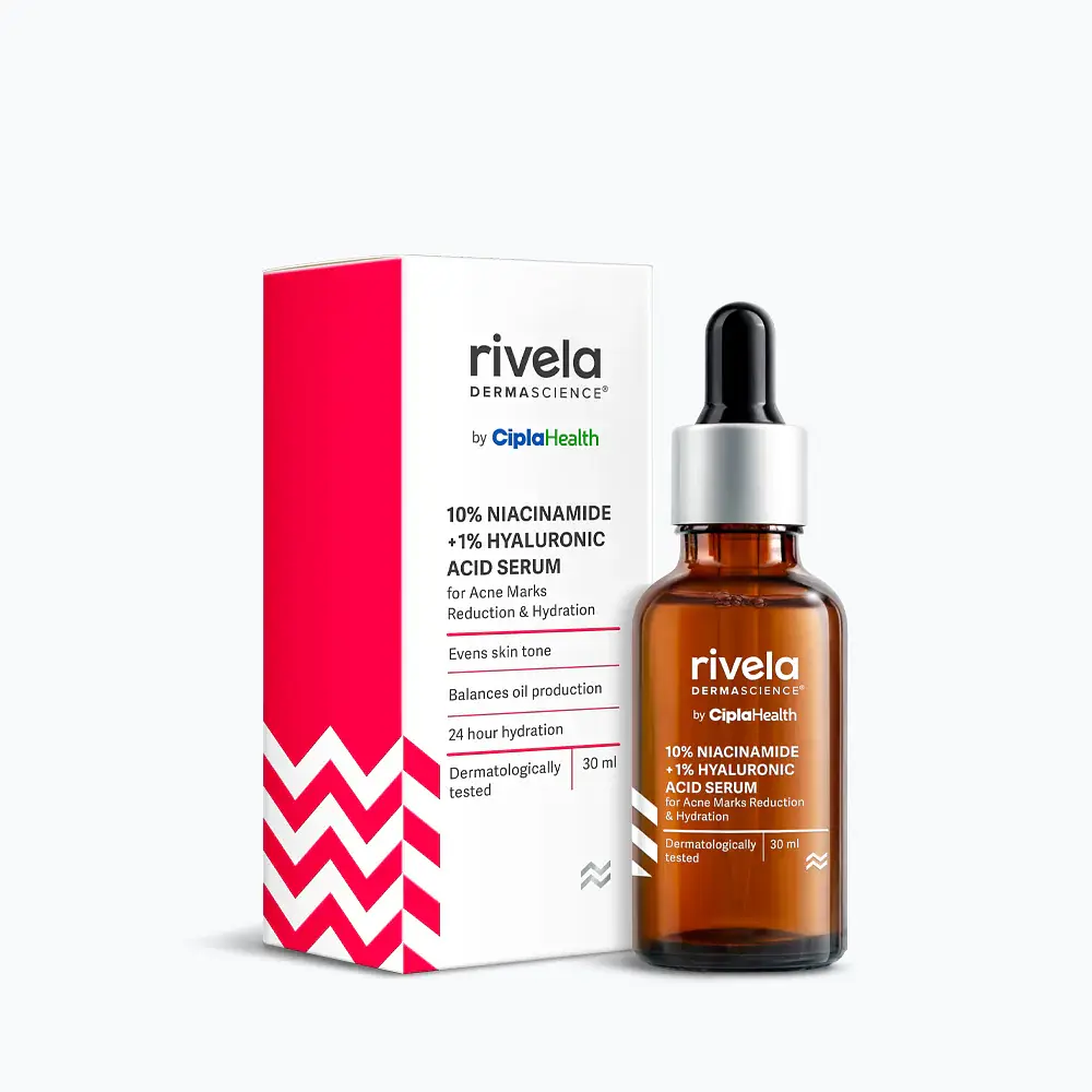 Rivela by Cipla 10% Niacinamide + 1% Hyaluronic Acid Serum
