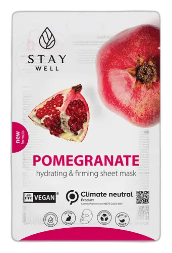 Stay Well Climate Neutral Face Mask Pomegranate