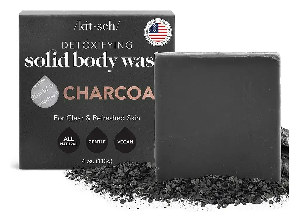 Kitsch Charcoal Detoxifying Body Wash Bar