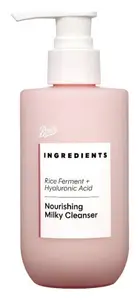 Boots Ingredients Rice Ferment + Hyaluronic Acid Nourishing Milky Cleanser