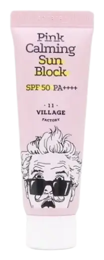 Village 11 Factory Pink Calming Sun Block SPF50+ PA++++