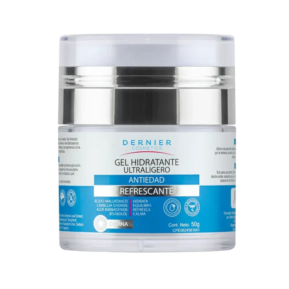 Dernier Cosmetics Gel Hidratante Ultraligero Antiedad Refrescante Para El Día