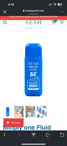 Sesh Sunscreen fluid