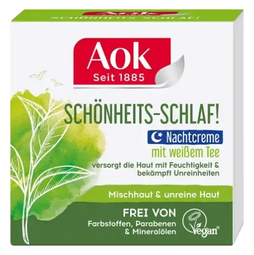 Aok Schönheits-Schlaf! Nachtcreme Mit Weißem Tee