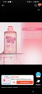 Glamazing micellar water glamazing