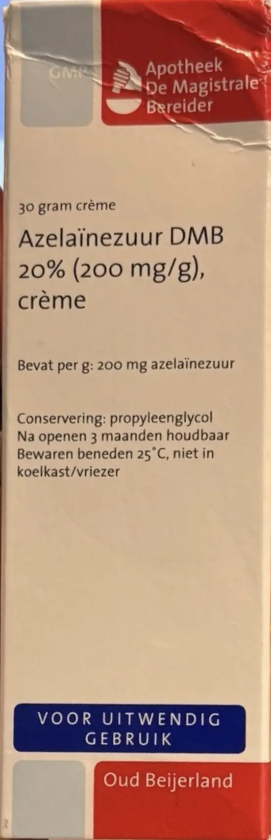 De Magistrale Bereider Azelaïnezuur DMB 20% Crème