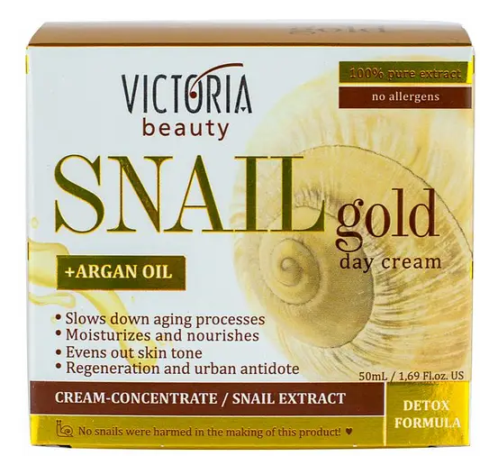 Victoria Beauty Snail Gold Day Cream and Argan Oil