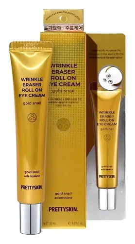 Pretty Skin Wrinkle Eraser Roll On Eye Cream Gold Snail