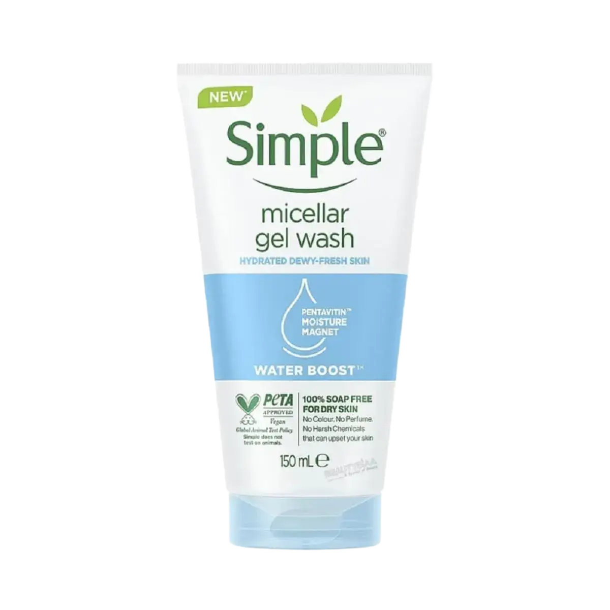 Simple Skincare Water Boost Micellar Cleansing Facial Gel Wash UK