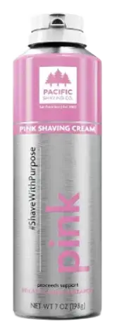 Pacific Shaving Company Colorful Shaving Cream Pink