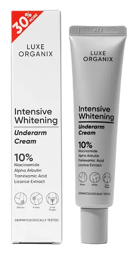Luxe Organix Intensive Whitening Underarm Cream 10% Niacinamide