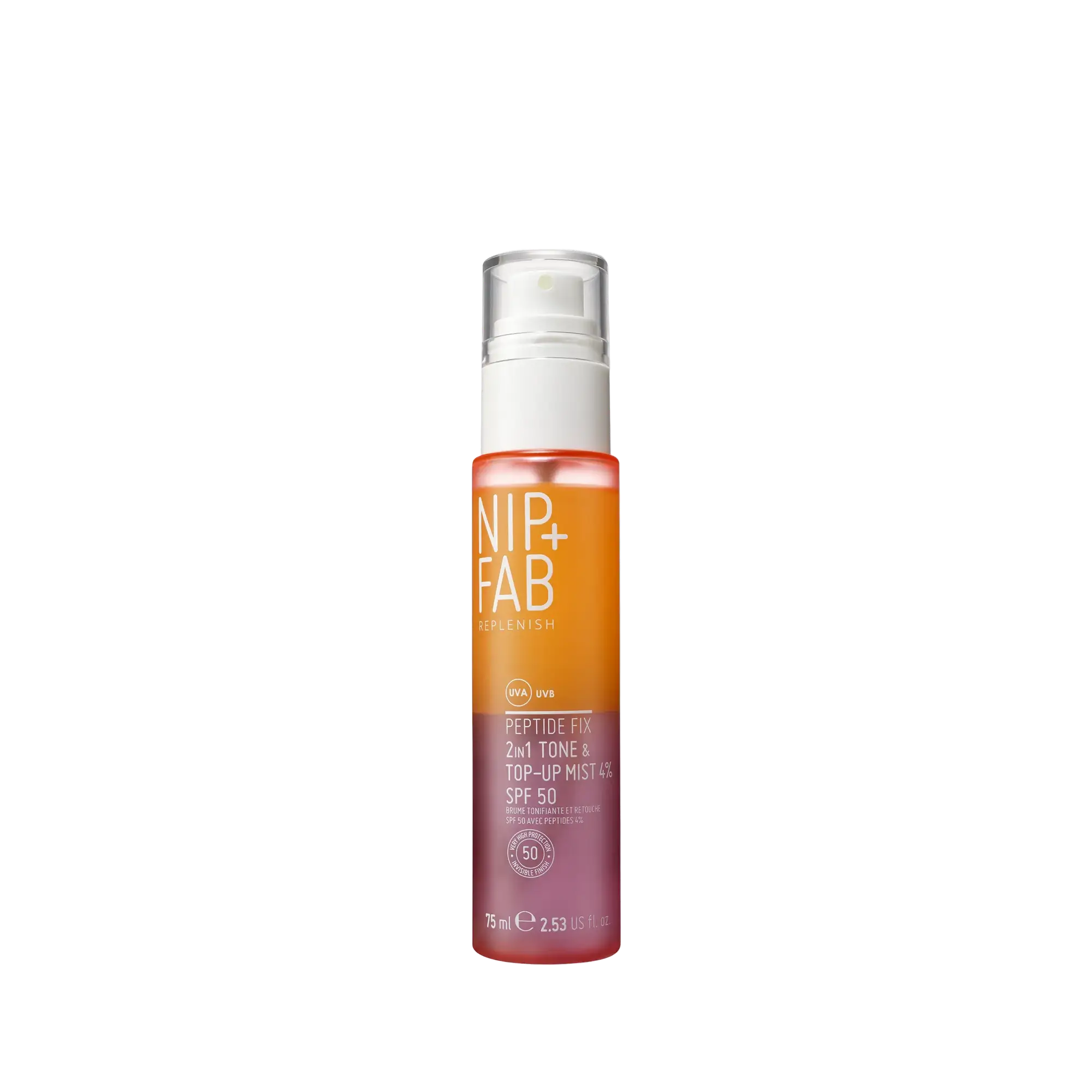 Nip + Fab Peptide Fix 2In1 Tone & Top-Up Mist 4% SPF 50