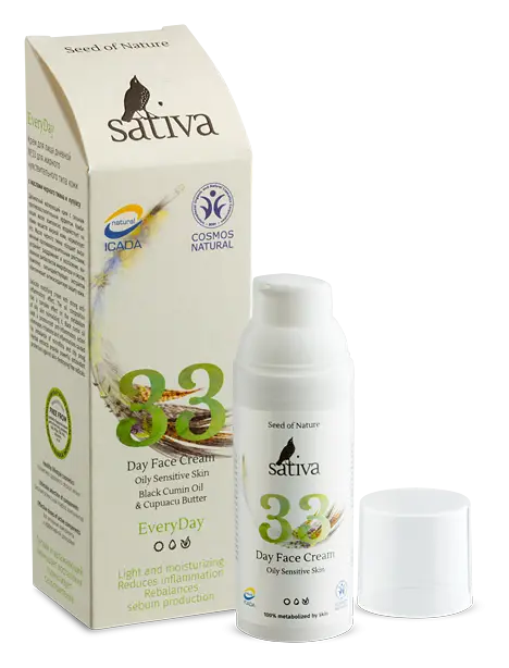 Sativa Day Face Cream No.33 Oily Sensitive Skin