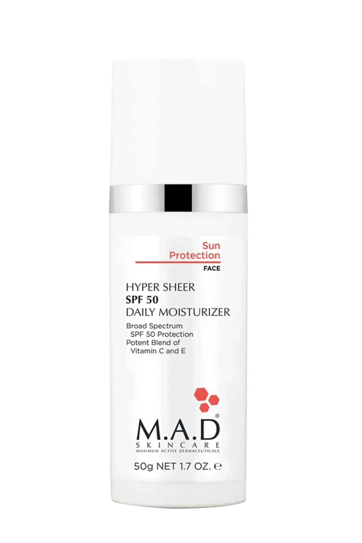 M.A.D Skincare Hyper Sheer SPF 50 Daily Moisturizer