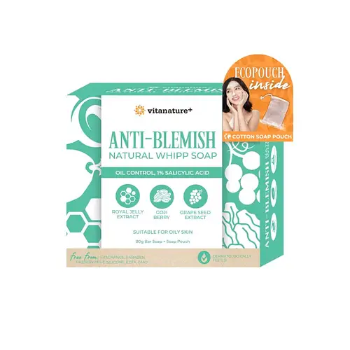 Vitanature+ Anti Blemish Natural Whipp Soap