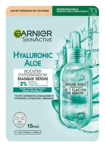 Garnier Hyaluronic Aloe Hydration Booster Sheet Mask