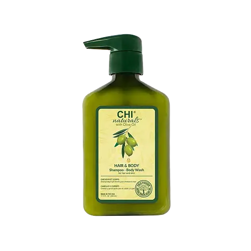 CHI Haircare Naturals With Olive Oil Hair And Body Shampoo And Body Wash