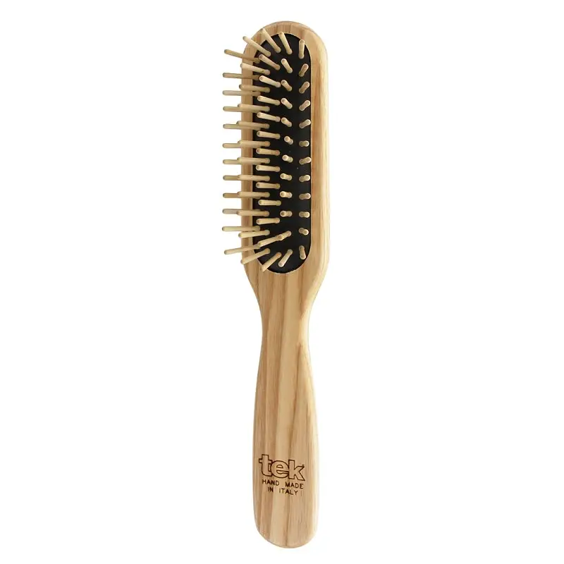 Tek Small Paddle Brush With Short Bristles In Hornbeam Wood