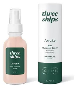 Three Ships Beauty Awake Rose Hydrosol Toner