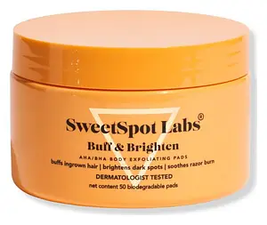 SweetSpot Labs Buff & Brighten AHA/BHA Body Exfoliating Pads