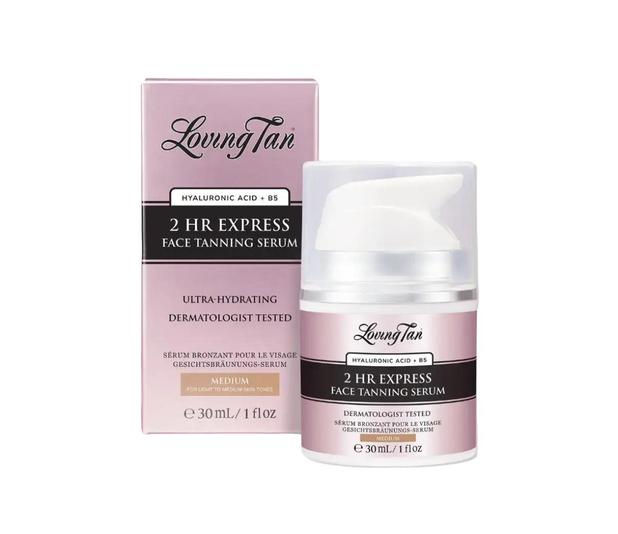 Loving Tan 2 HR Express Face Tanning Serum Medium