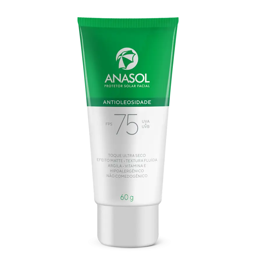 Anasol Protetor Solar Facial Antioleosidade SPF 75