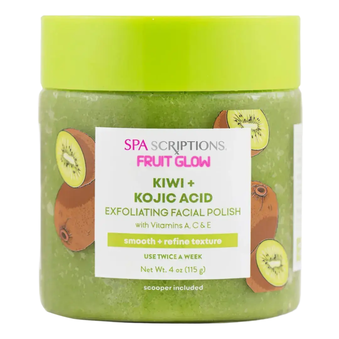 Spascriptions Fruit Glow Kiwi + Kojic Acid Exfoliating Facial Polish