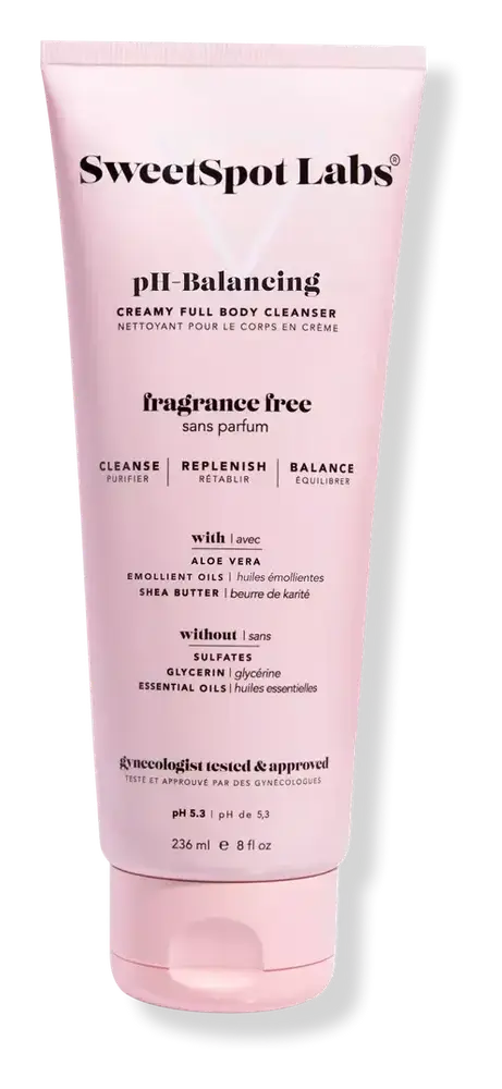 SweetSpot Labs Unscented pH-Balanced Creamy Full Body Cleanser