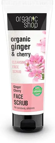 Organic Shop Cleansing Face Scrub Ginger & Cherry
