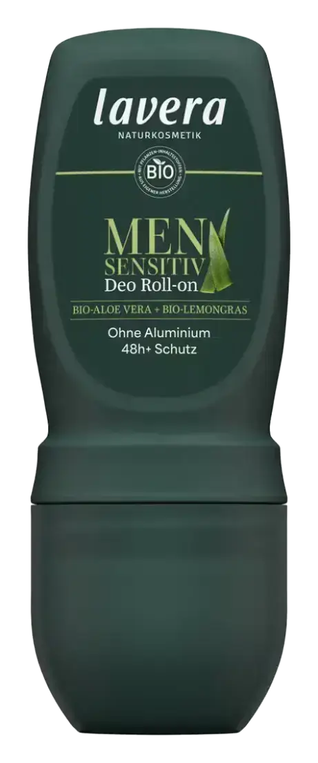 Lavera Men Sensitiv Deo Roll-On 48h Bio-Aloe Vera & Bio-Lemongras