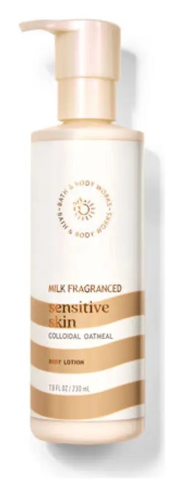 Bath & Body Works Sensitive Skin Body Lotion Milk Fragranced With Colloidal Oatmeal