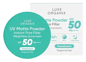 Luxe Organix 24h Zero Sebum Instant Pore Blurring Matte Powder SPF 50 Translucent