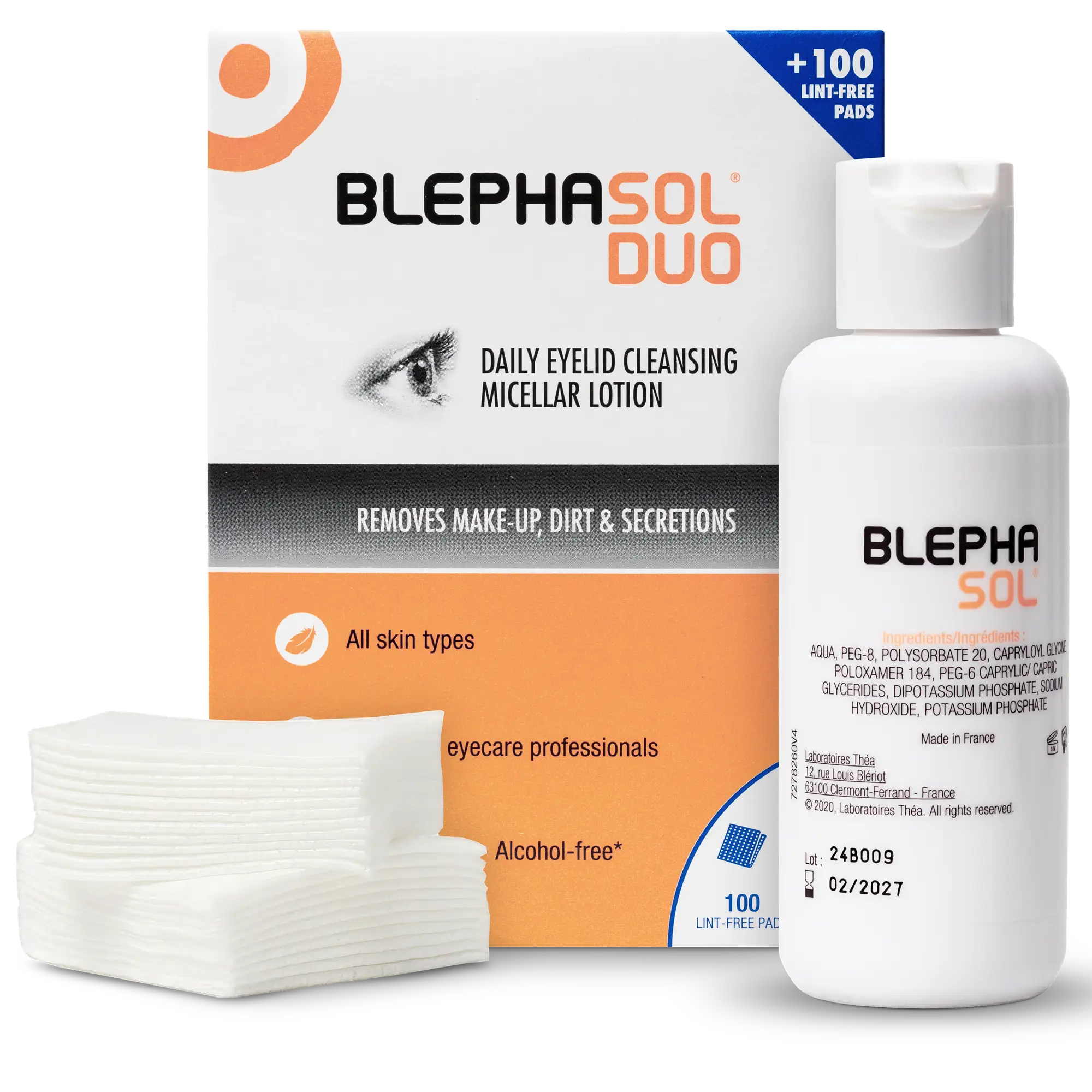 Théa BlephaSol Duo Daily Eyelid Cleansing Micellar Lotion Canada