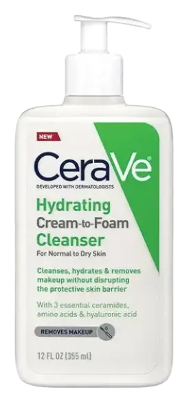 CeraVe Hydrating Cream-To-Foam Cleanser USA