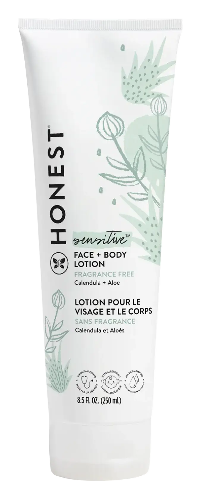 Honest Beauty Face + Body Lotion Sensitive: Fragrance Free