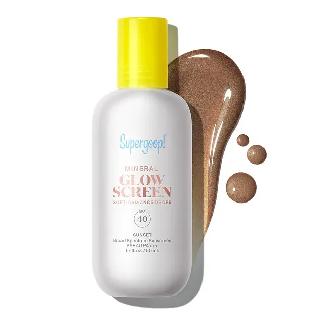 Supergoop! Mineral Glowscreen Soft-Radiance Drops SPF 40 PA+++ Sunset