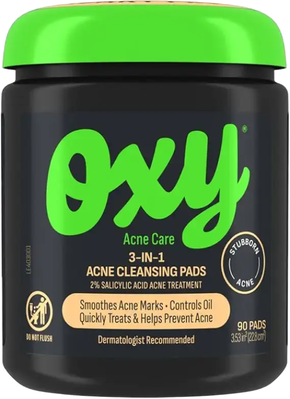 Oxy 3-In-1 Acne Cleansing Pads