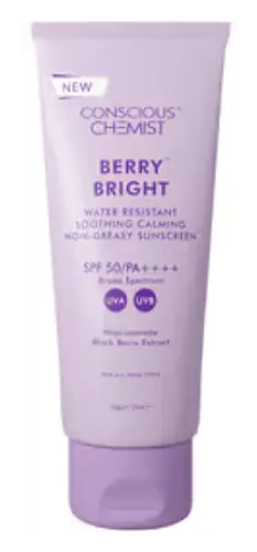 Conscious Chemist Berry Bright Niacinamide Sunscreen SPF 50