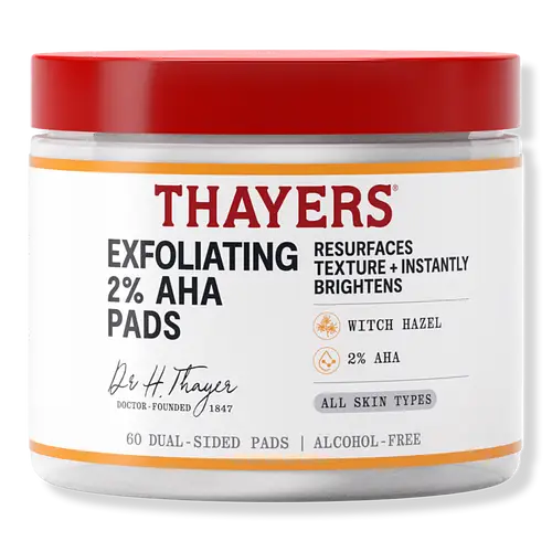 Thayers Exfoliating 2% AHA Pads