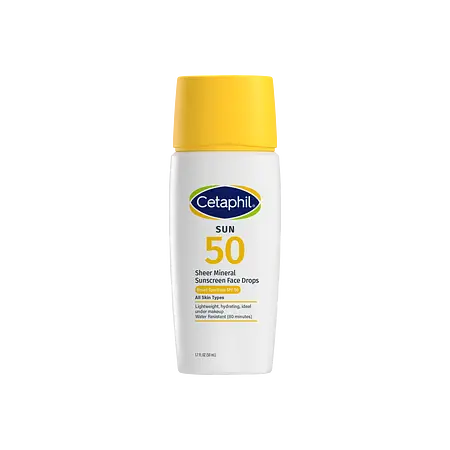 Cetaphil Sheer Mineral Sunscreen Face Drops SPF 50